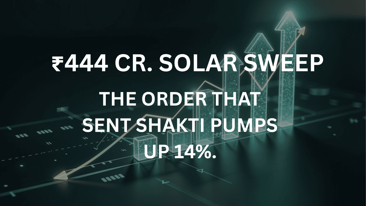 Shakti Pumps Fired Up: Why This ₹444 Crore Order Is Giving Shareholders Life